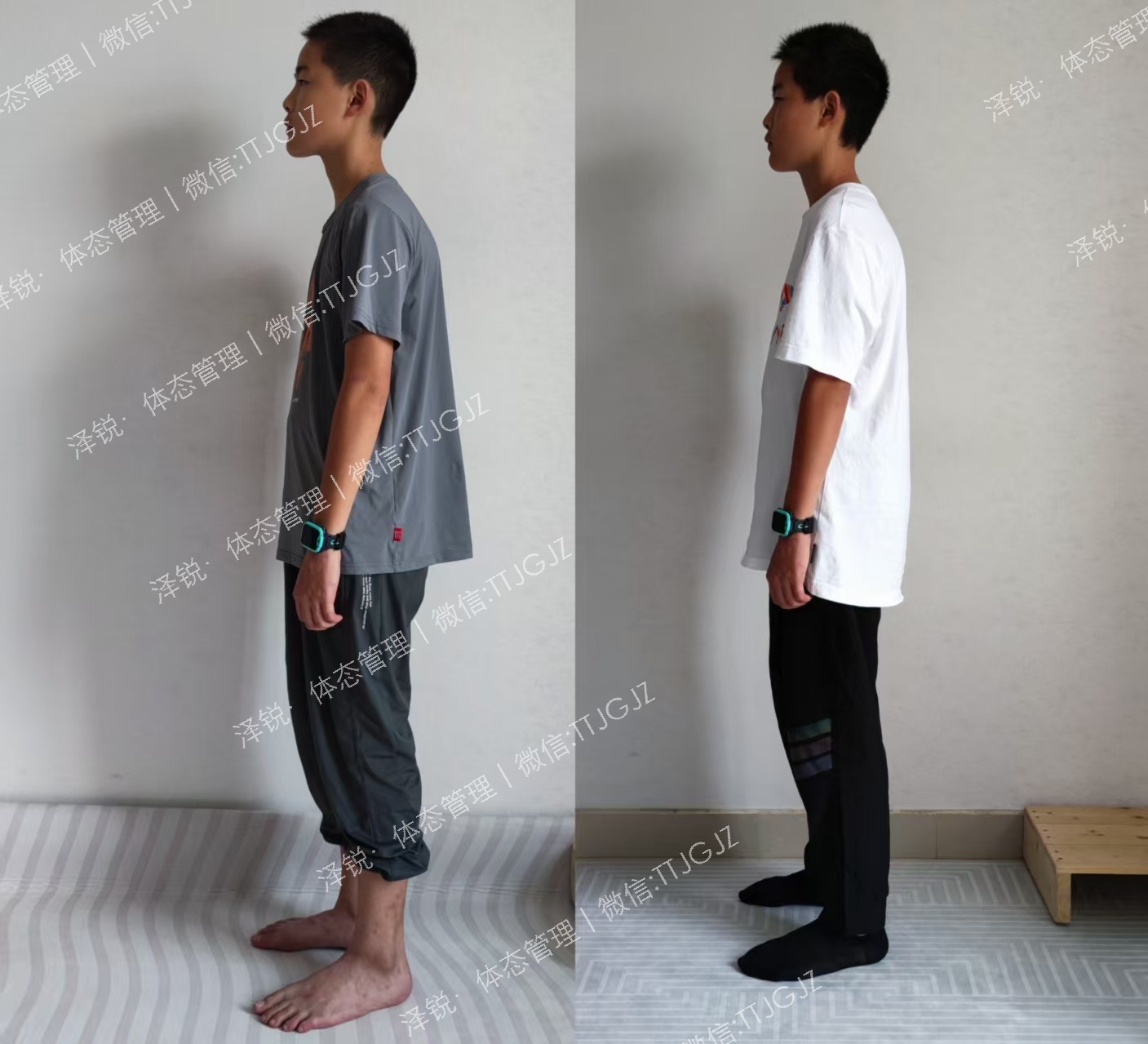 湖南初中生含胸驼背没气质